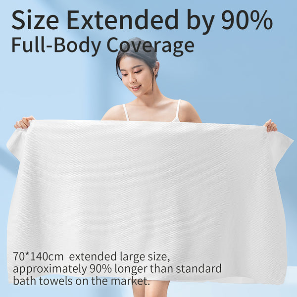 Ultra-Absorbent Compressed Bath Towel - Quick-Dry & Convenient Single Use【MTHA00002-01-001x001】