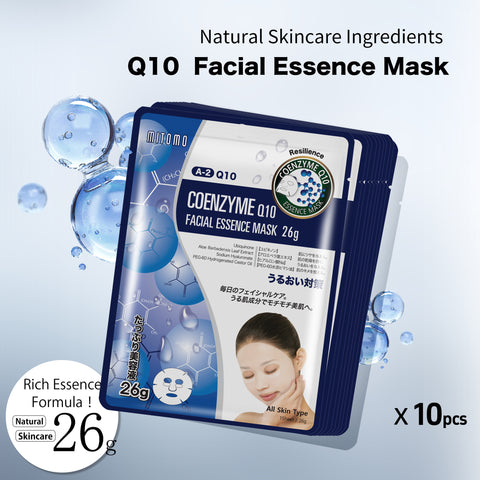 MITOMO Natural 512 Q10 Facial Essence Mask[MTSS00512-A-2J]