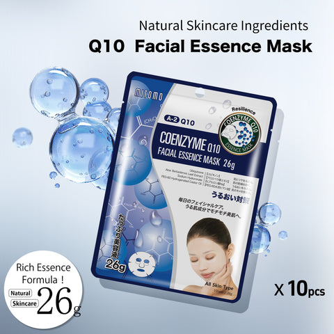 MITOMO Natural 512 Q10 Facial Essence Mask[MTSS00512-A-2J]