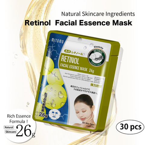 MITOMO Natural 512 Retinol Facial Essence Mask[MTSS00512-A-5Jx003]