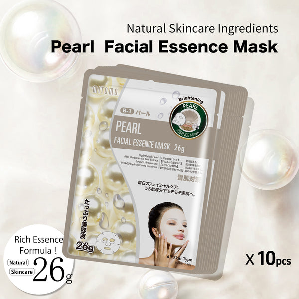MITOMO Natural 512 Pearl Facial Essence Mask[MTSS00512-B-1J]