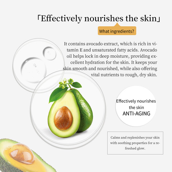 MITOMO Natural 516 Avocado Seed Facial Essence Mask[MTSS00512-B-3J]