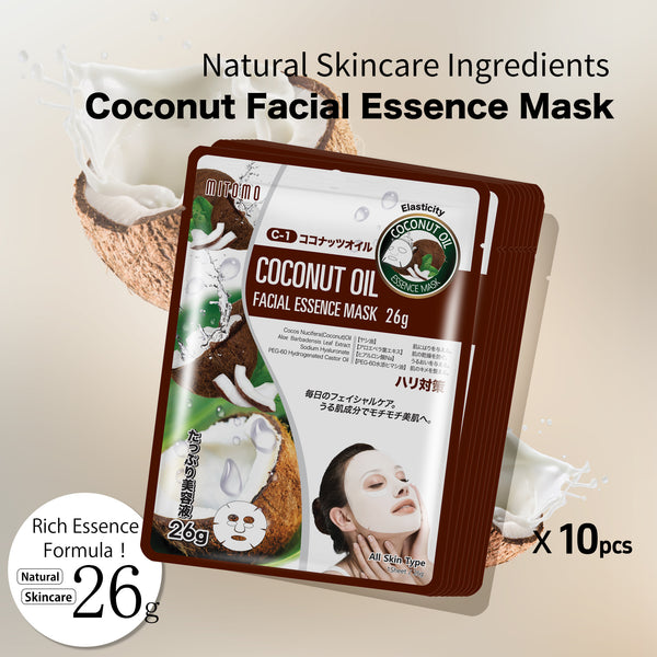 MITOMO Natural 512 Coconut Oil Facial Essence Mask[MTSS00512-C-1J]