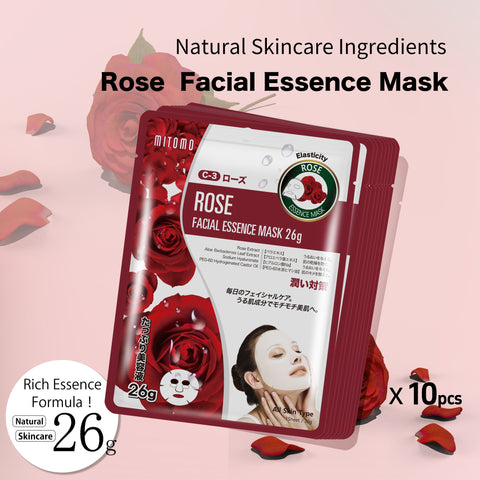 MITOMO Natural 512 Rose Facial Essence Mask[MTSS00512-C-3J]