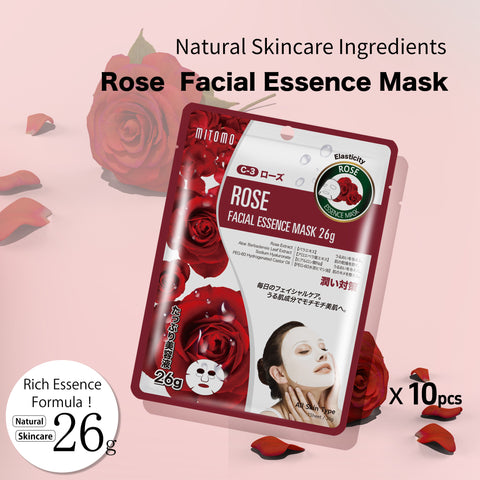 MITOMO Natural 512 Rose Facial Essence Mask[MTSS00512-C-3J]