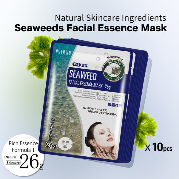 MITOMO Natural 512 Seaweed Facial Essence Mask[MTSS00512-C-5J]