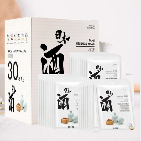 Mitomo Sake Facial Essence Mask | Brightening & Moisturizing Care [JPSS00612-E-5x003] - Mitomo 