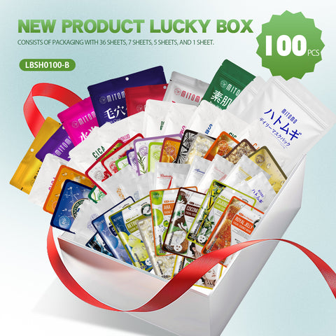 MITOMO Radiant Skin 100-Sheet Lucky Box [LBSH0100-B]