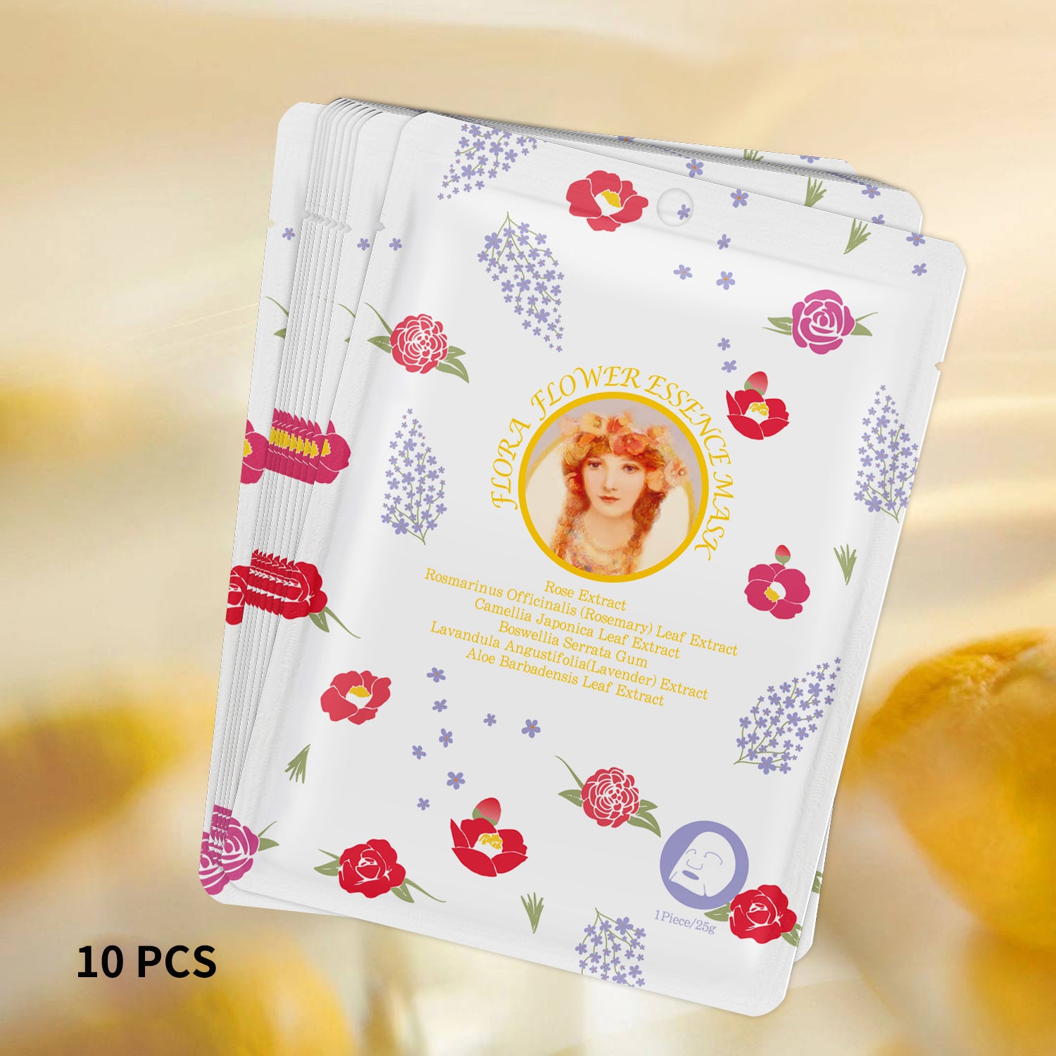 MITOMO Flora Flower Essence Mask 303 x 10 pcs [MGSS00303-B-025] - Mitomo 