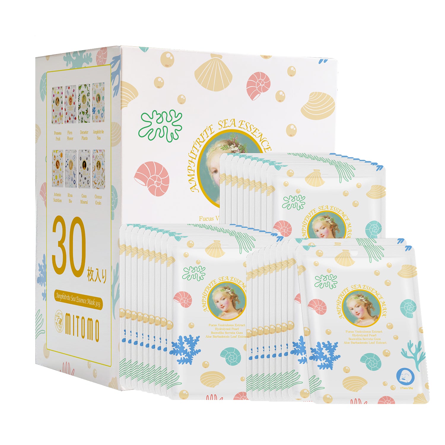 Mitomo Amphitrite Sea Essence Mask  303 x 30 pcs [MGSS00303-D-025x003]