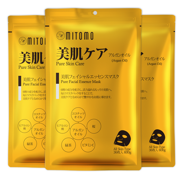 MITOMO A-Type Mask Set (3 × 36 sheets) Choose from 9 types, mix & match as you like! Made in Japan, skin-friendly quality you can trust.
