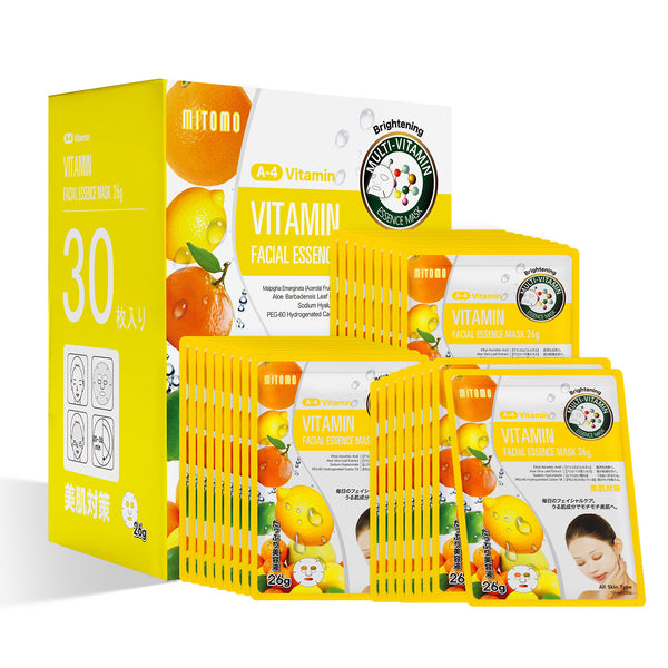 MITOMO Natural 512 Vitamin Facial Essence Mask[MTSS00512-A-4Jx003]