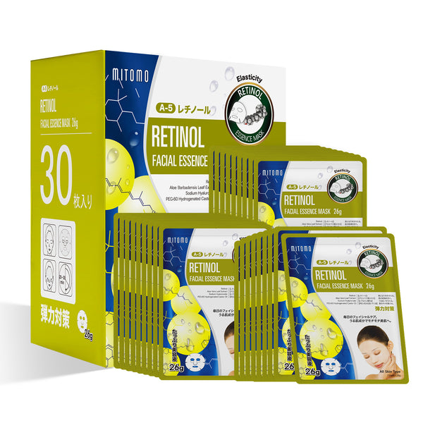 MITOMO Natural 512 Retinol Facial Essence Mask[MTSS00512-A-5Jx003]