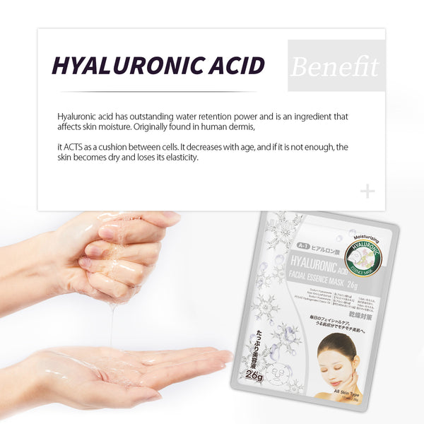 MITOMO Natural 516 Hyaluronic Acid Facial Essence Mask/30 Sheets[MTSS00516-A-1x003]