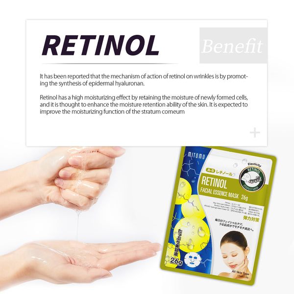 MITOMO Natural 516 Retinol Facial Essence Mask[MTSS00516-A-5]