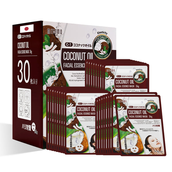 MITOMO Natural 516 Coconut Oil Facial Essence Mask/30 Sheets[MTSS00516-C-1x003]