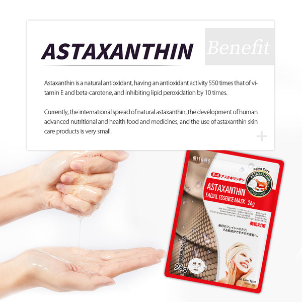 MITOMO Natural 516 Astaxanthin Facial Essence Mask: 30 Sheets [MTSS00516-E-4x003]