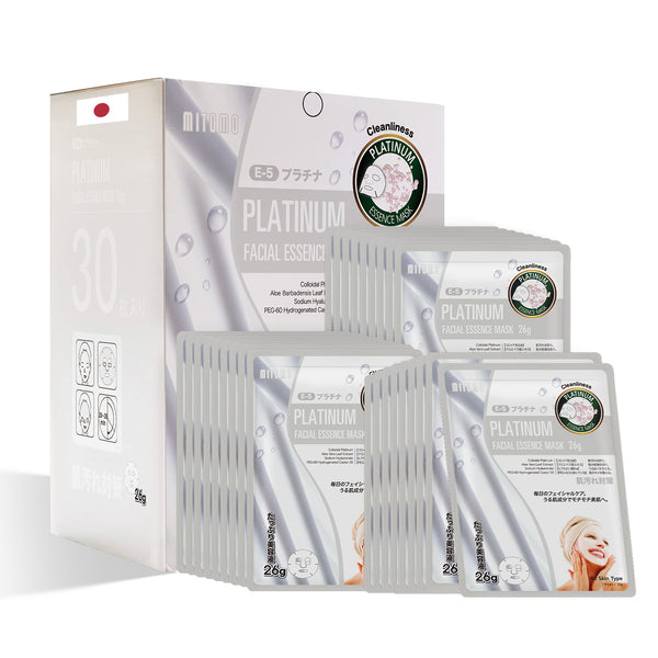 MITOMO Natural 516 Platinum Facial Essence Mask：30 Sheets[MTSS00516-E-5x003]