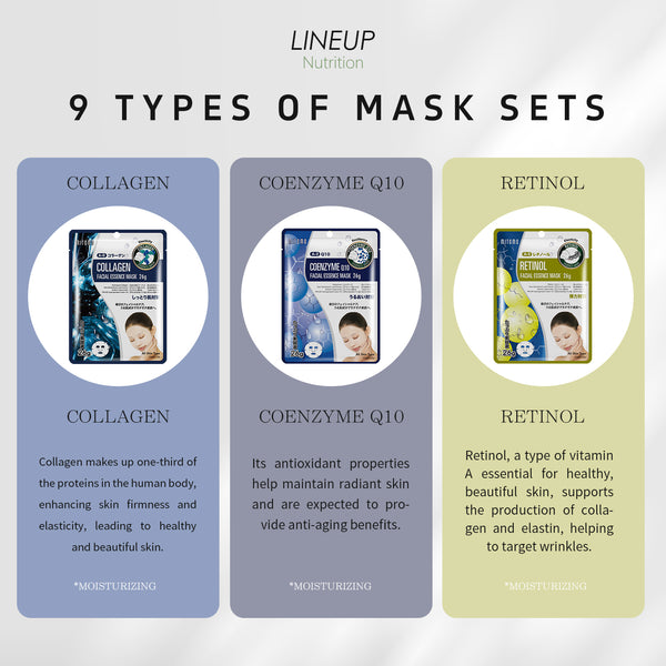 MITOMO's Radiant Glow 10-Piece Mask Set/Combo B-10 Set[PRSH0010-B]