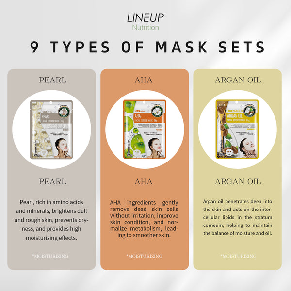 MITOMO's Radiant Glow 10-Piece Mask Set/Combo B-10 Set[PRSH0010-B]