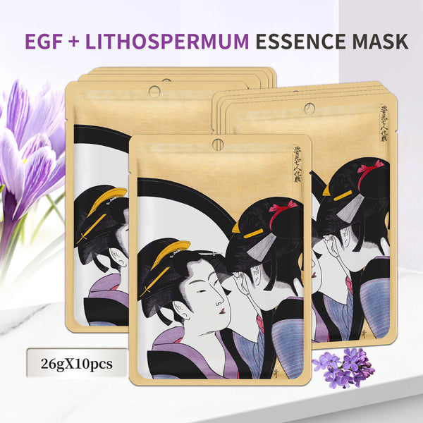 Mitomo EGF + Lithospermum Youthful Radiance Mask: Infused with EGF and Lithospermum Extract for Brightening and Revitalization [JPSS00602-A-3]