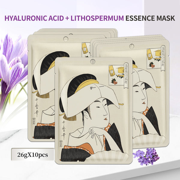 MITOMO HYALURONIC ACID + LITHOSPERMUM ESSENCE MASK[JPSS00602-A-4]