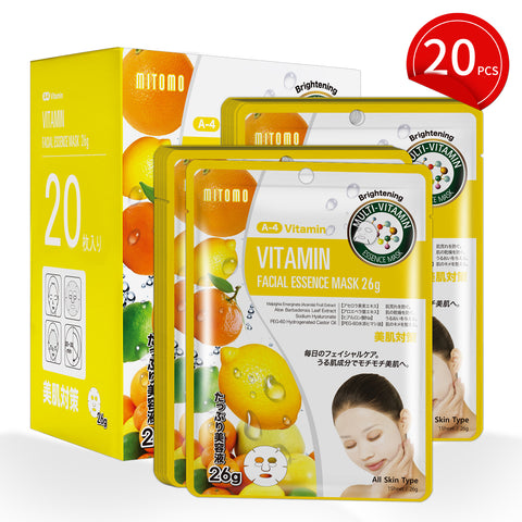 MITOMO Natural 512 Vitamin Facial Essence Mask[MTSS00512-A-4Jx002]