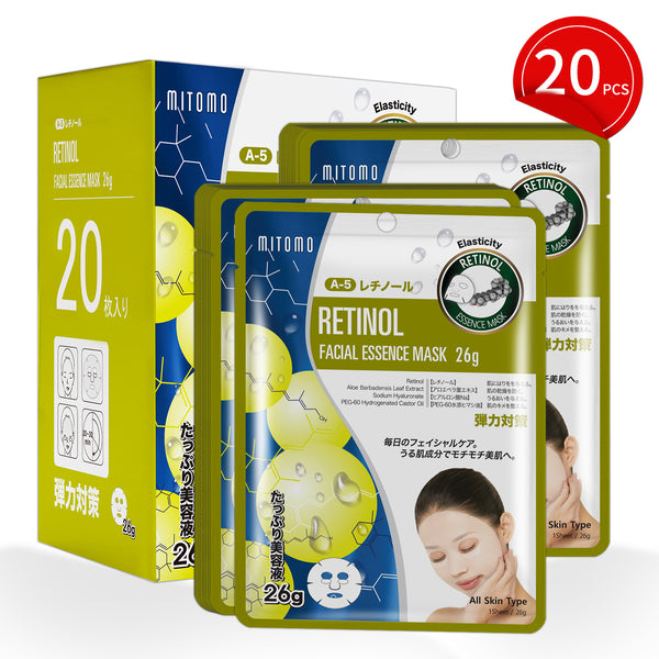 MITOMO Natural 512 Retinol Facial Essence Mask[MTSS00512-A-5Jx002]