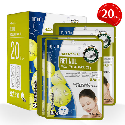 MITOMO Natural 512 Retinol Facial Essence Mask[MTSS00512-A-5Jx002]