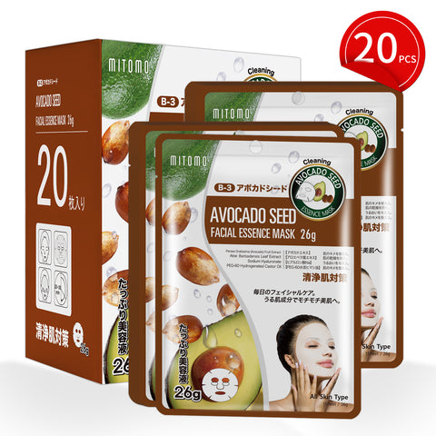 MITOMO Natural 512Avocado Seed Facial Essence Mask[MTSS00512-B-3Jx002]