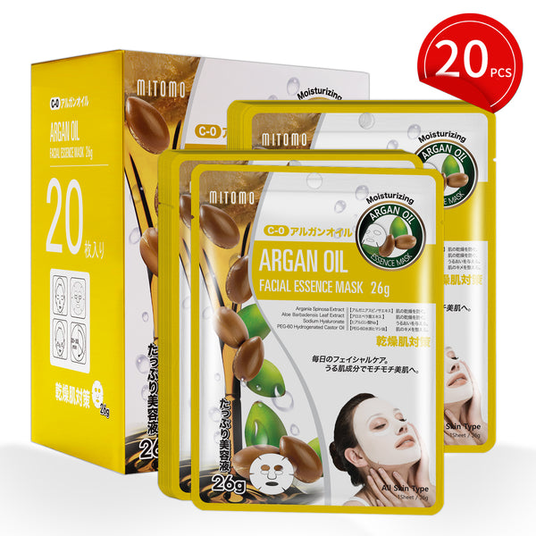 MITOMO Natural 512 Argan Oil Facial Essence Mask[MTSS00512-C-0Jx002]