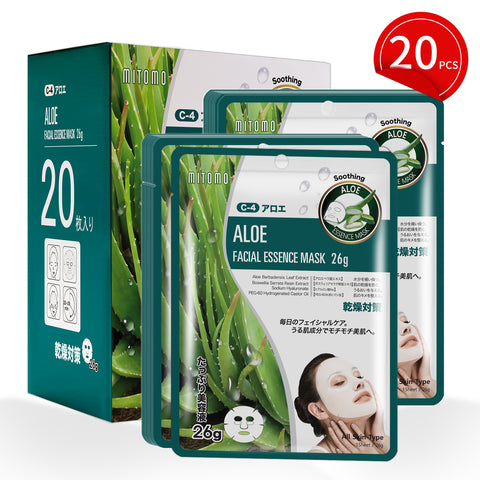 MITOMO Natural 512 Aloe Facial Essence Mask[MTSS00512-C-4Jx002]
