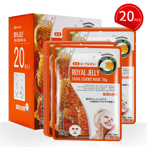 MITOMO Natural 512 Royal Jelly Facial Essence Mask[MTSS00512-E-0Jx002]