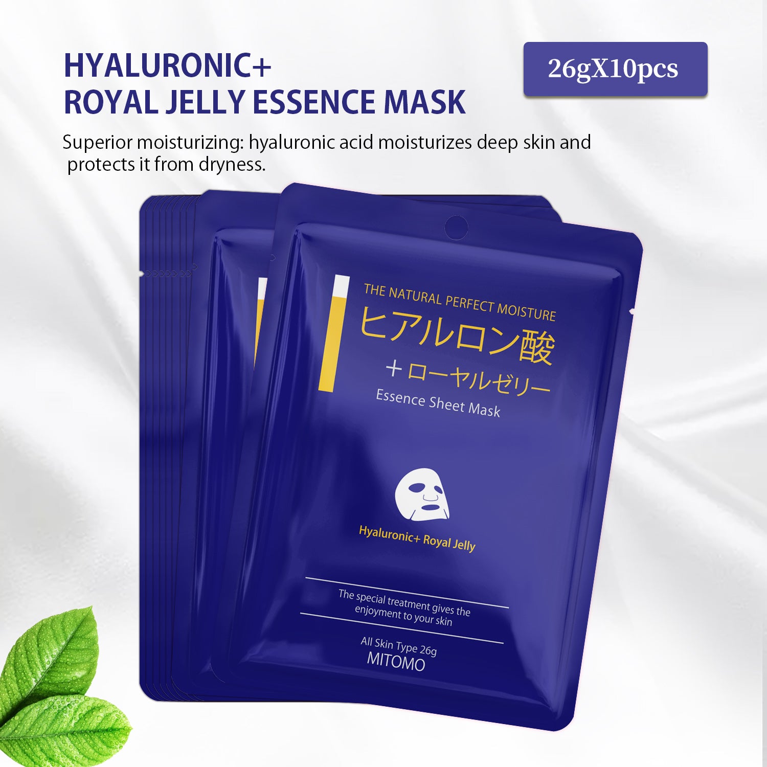MITOMO HYALURONIC+ROYAL JELLY ESSENCE MASK[MCSS00601-A-0]