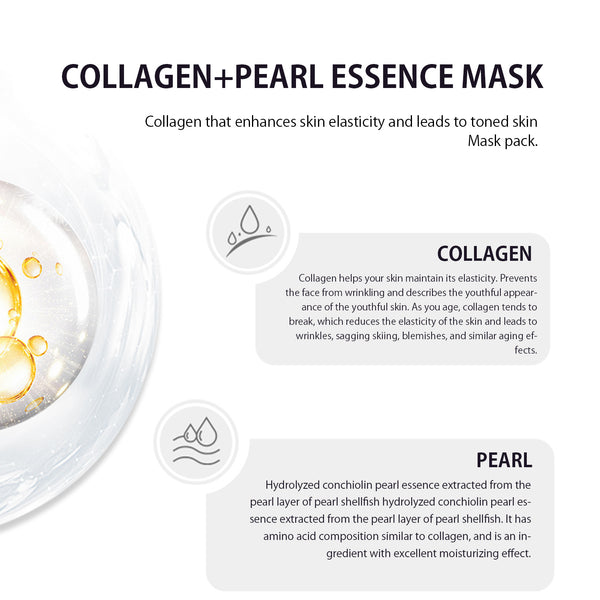 MITOMO COLLAGEN+PEARL ESSENCE MASK -30 Sheets [MCSS00601-A-1x003]