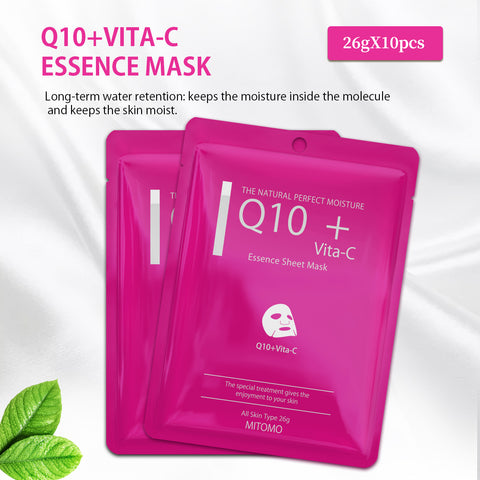 MITOMO Q10+VITA-C ESSENCE MASK[MCSS00601-A-3]