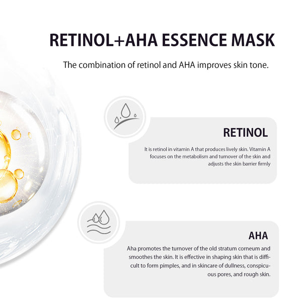 MIITOMO RETINOL+AHA ESSENCE MASK[MCSS00601-A-4]