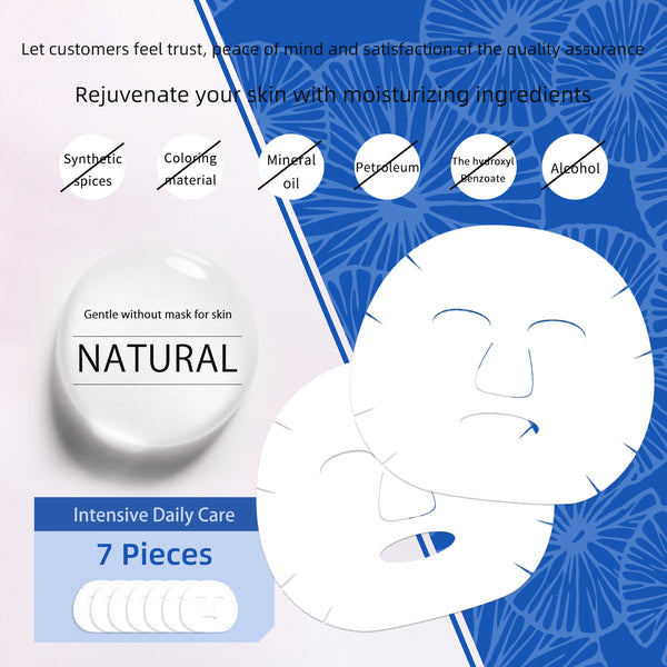 3x Hyaluronic Acid CICA Weekly Face Mask Pack 7 Sheets [CC001-B-100] - Mitomo 