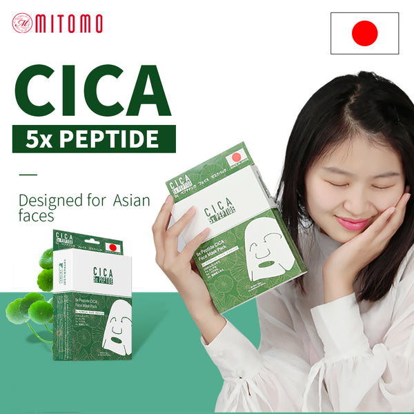 5x Peptide CICA Face Mask Pack [CC001-C-027] - Mitomo 