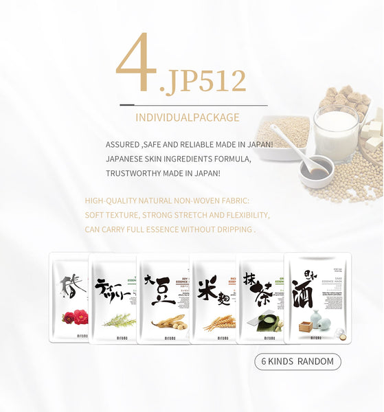 [LBPRHS030] MITOMO HS Lucky Box Skincare Beauty Face Mask Sheet set -Made in Japan- Type:12 SKU- 30 pcs - Mitomo 