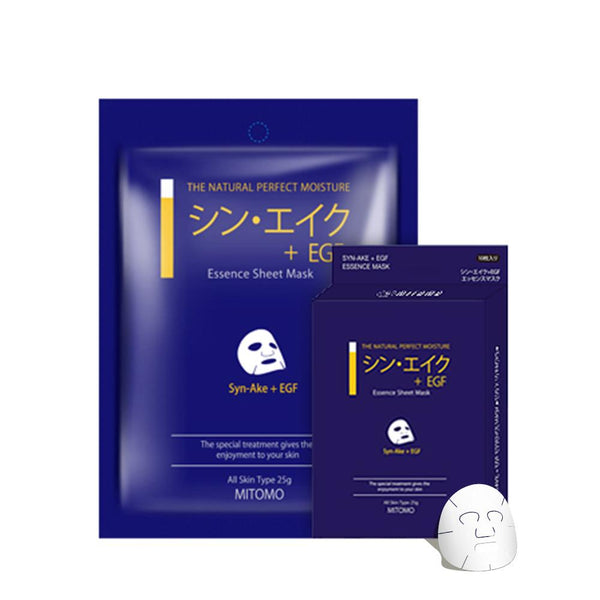 Mitomo Syn-Ake + EGF Snowing Facial Essence Mask MC001-A-3 - Mitomo 