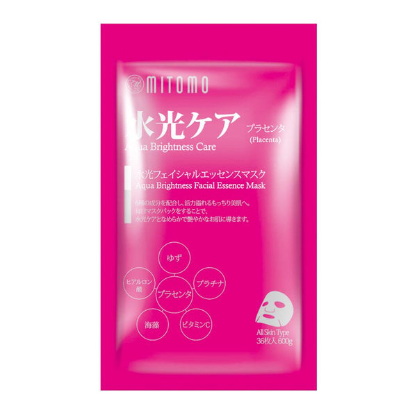 Mitomo Japan Snowing Care Facial Essence Mask 36 PCS/Pack MT101-E-4 - Mitomo 