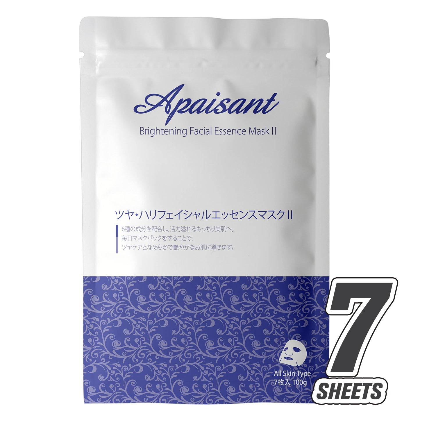 [MT202-C-2] MITOMO Brightening Facial Essence Mask II (7sheets) - Mitomo 