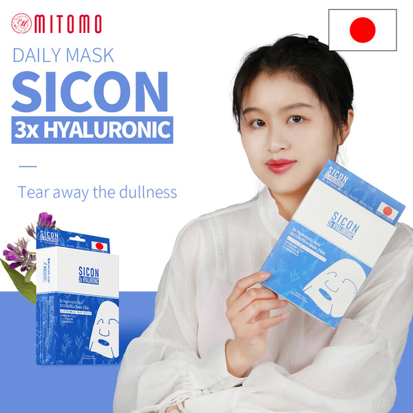 3x Hyaluronic Acid SICON Face Mask Pack [SI001-B-027] - Mitomo 