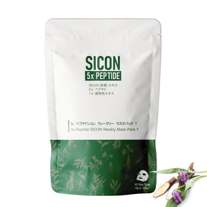 5x Peptide SICON Weekly Face Mask Pack 7 Sheets [SISA00001-C-100] - Mitomo 